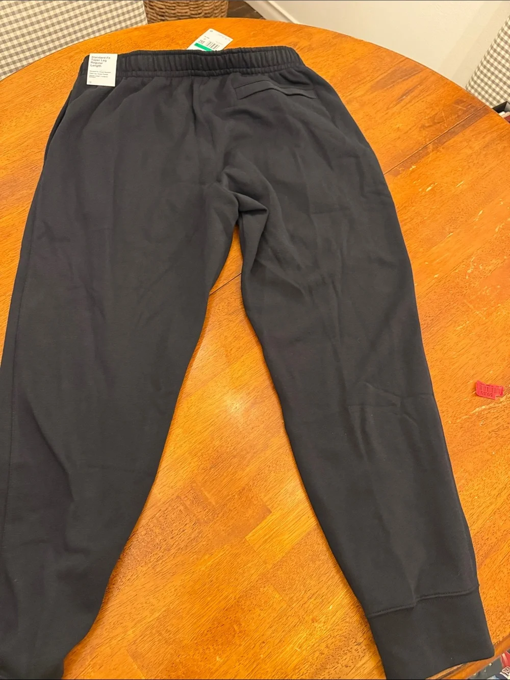 Nike Men Black Jogger Sweatpants with White Swoosh xl